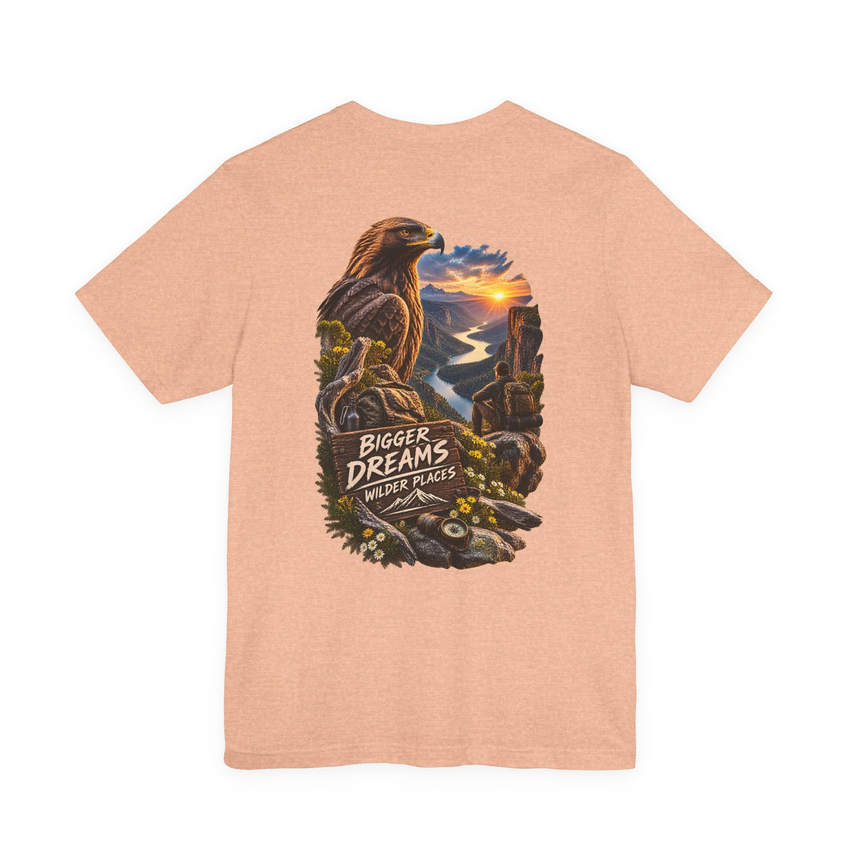 Bigger Dreams Wilder Places Tee — Adventure Eagle Graphic T‑Shirt