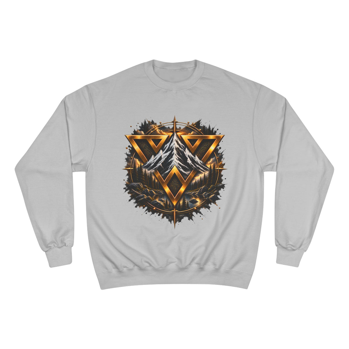 Adventure Champion Sweatshirt — 'Lost Often, Found Always' Mountain Graphic Crewneck