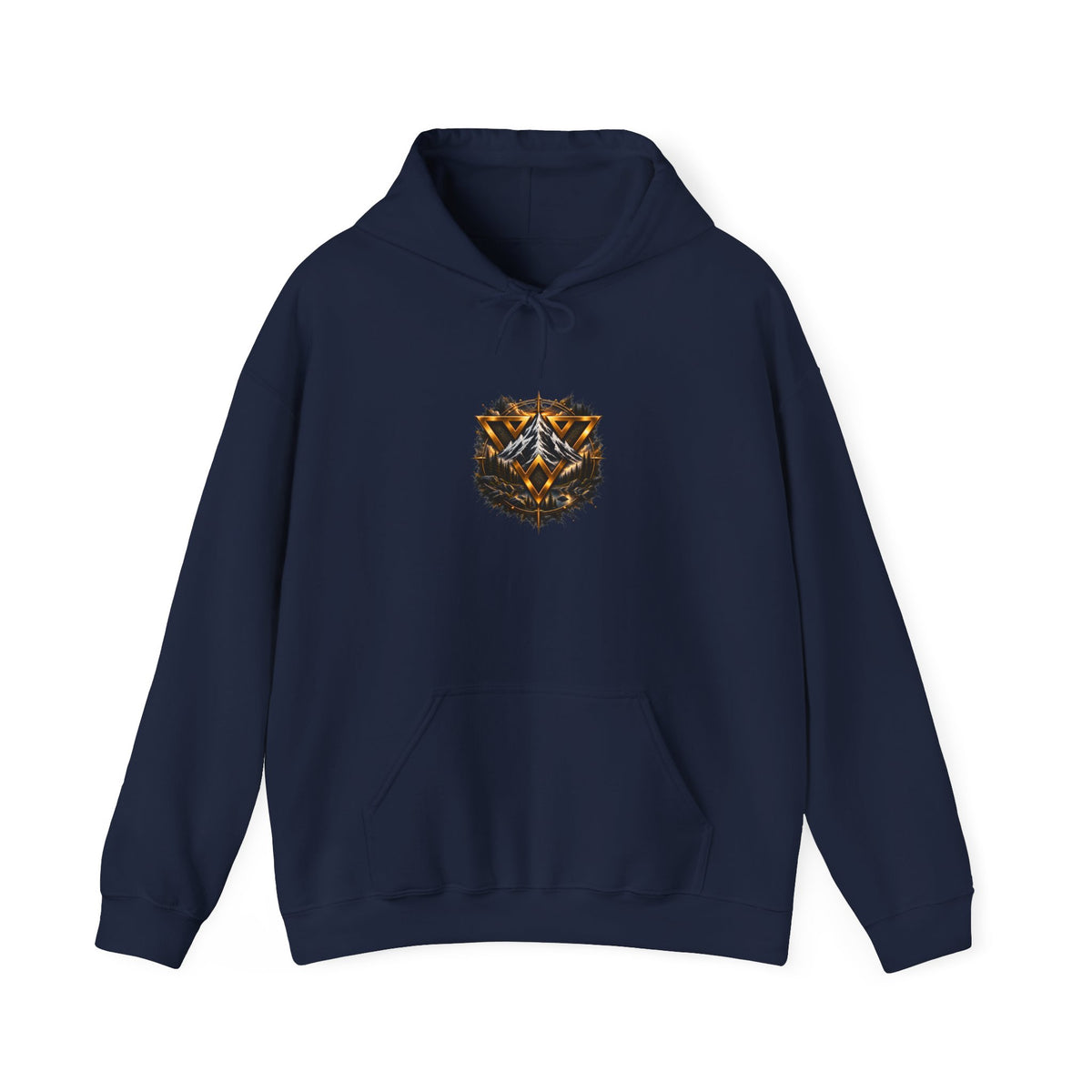 WiLD VecMan Hoodie — Geometric Wolf Emblem Graphic Sweatshirt