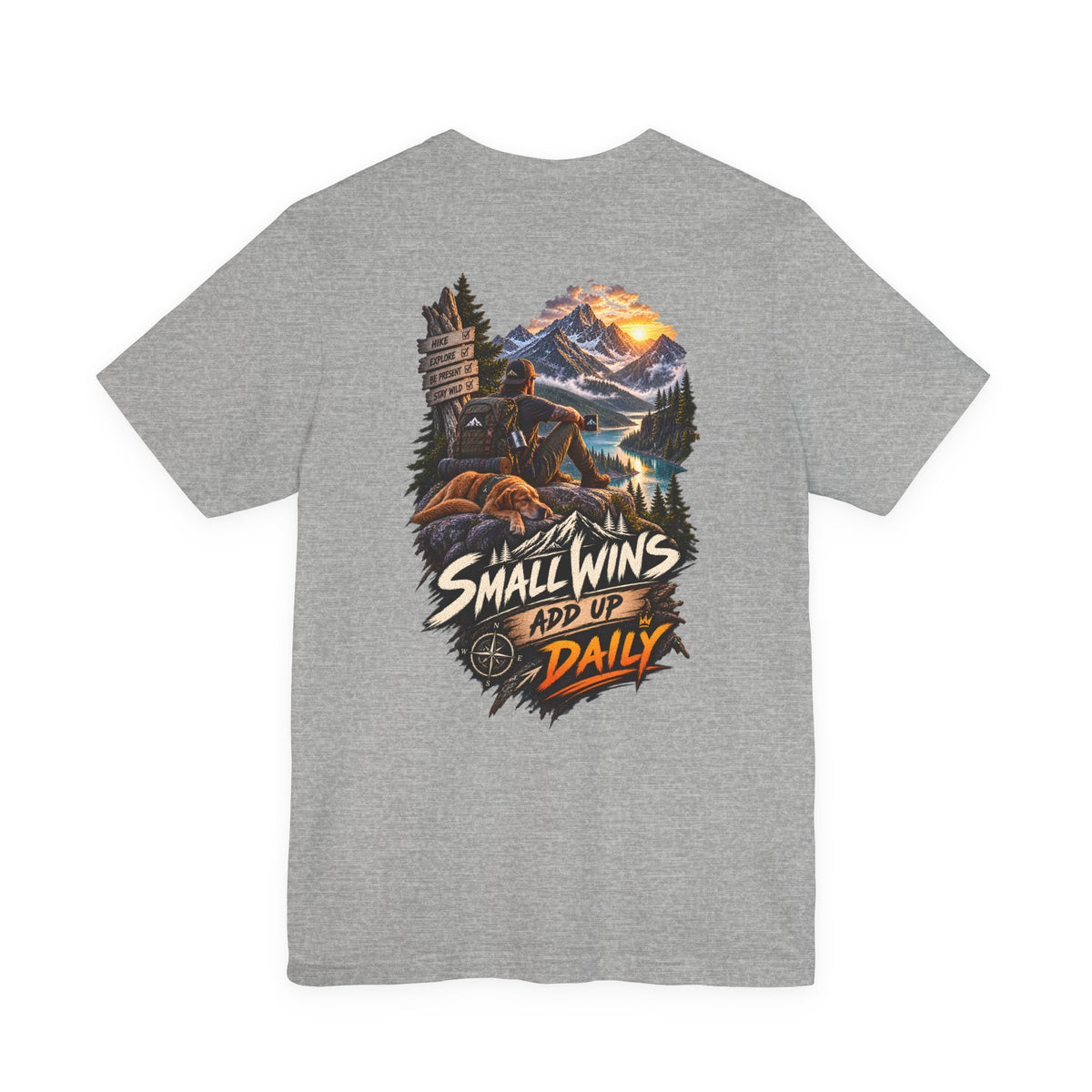 Small Wins Add Up Daily Mountain Adventure Tee