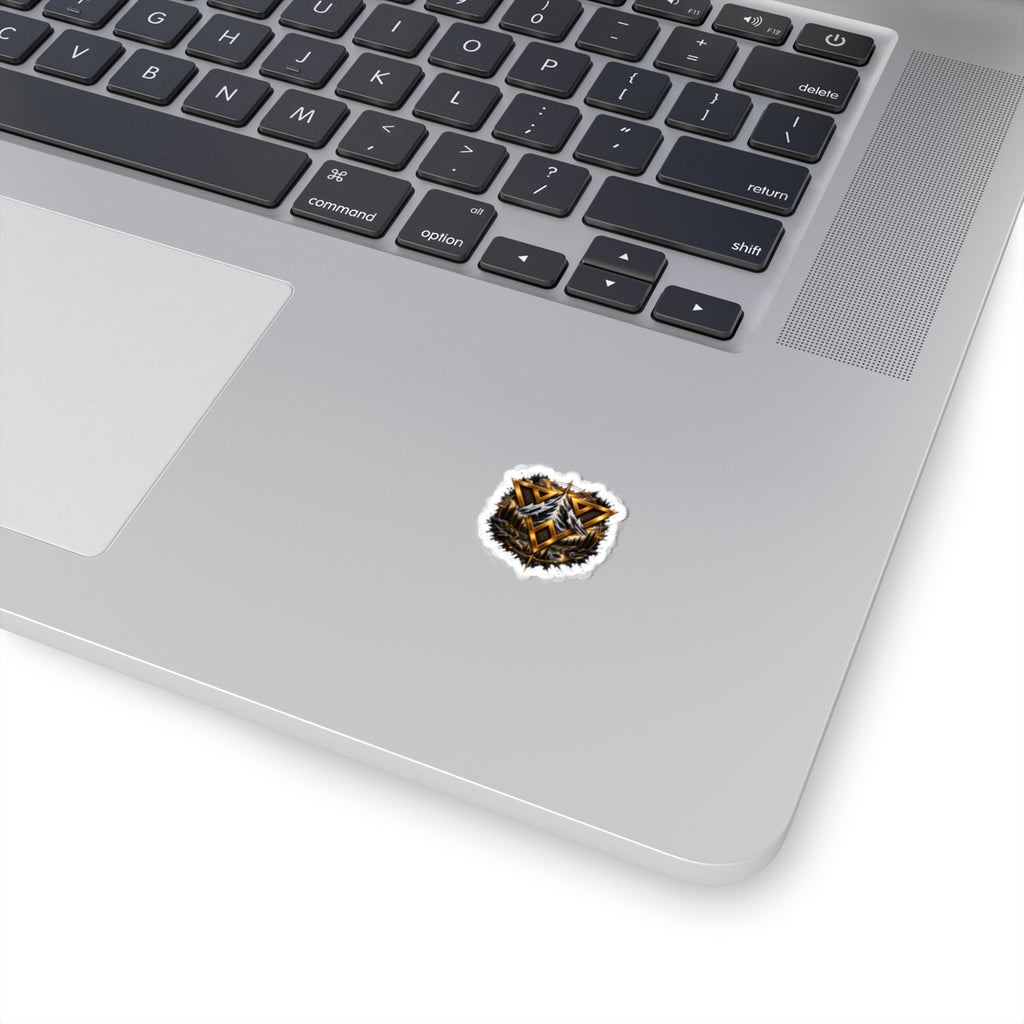 Wild VecMan logo Mountain Emblem Kiss-Cut Sticker