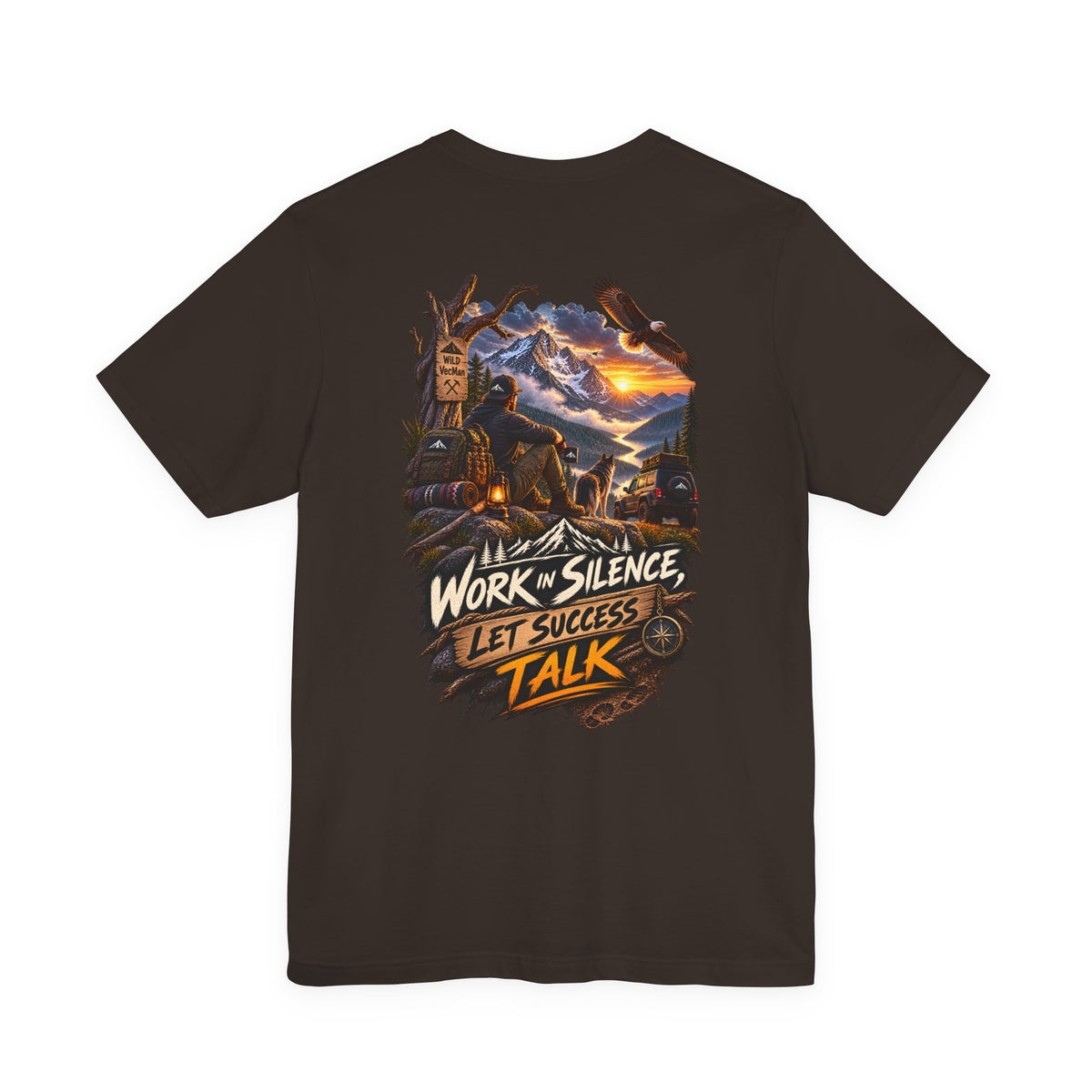 Work in Silence Let Success Talk Tee — Motivational Graphic T‑Shirt