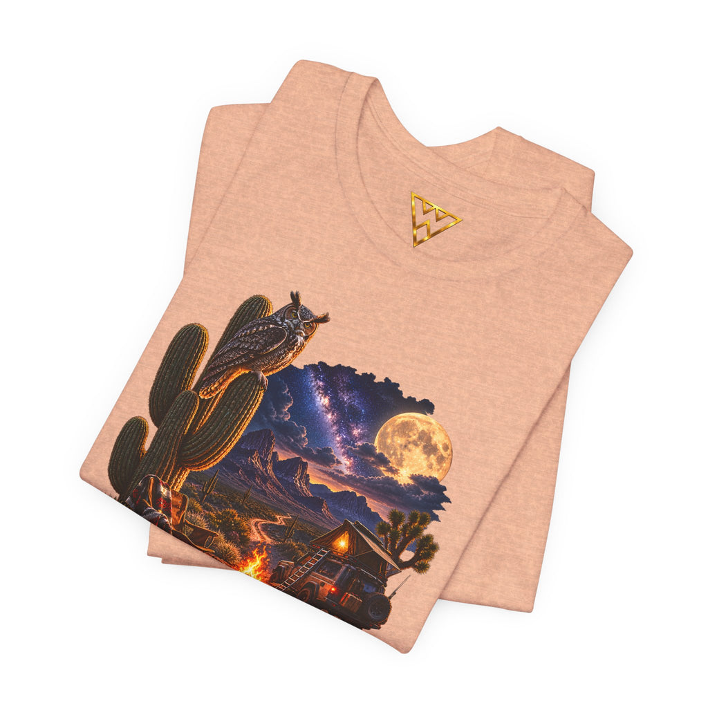 Campfire Desert Graphic Tee — "Seek What Sets Your Soul Alive"