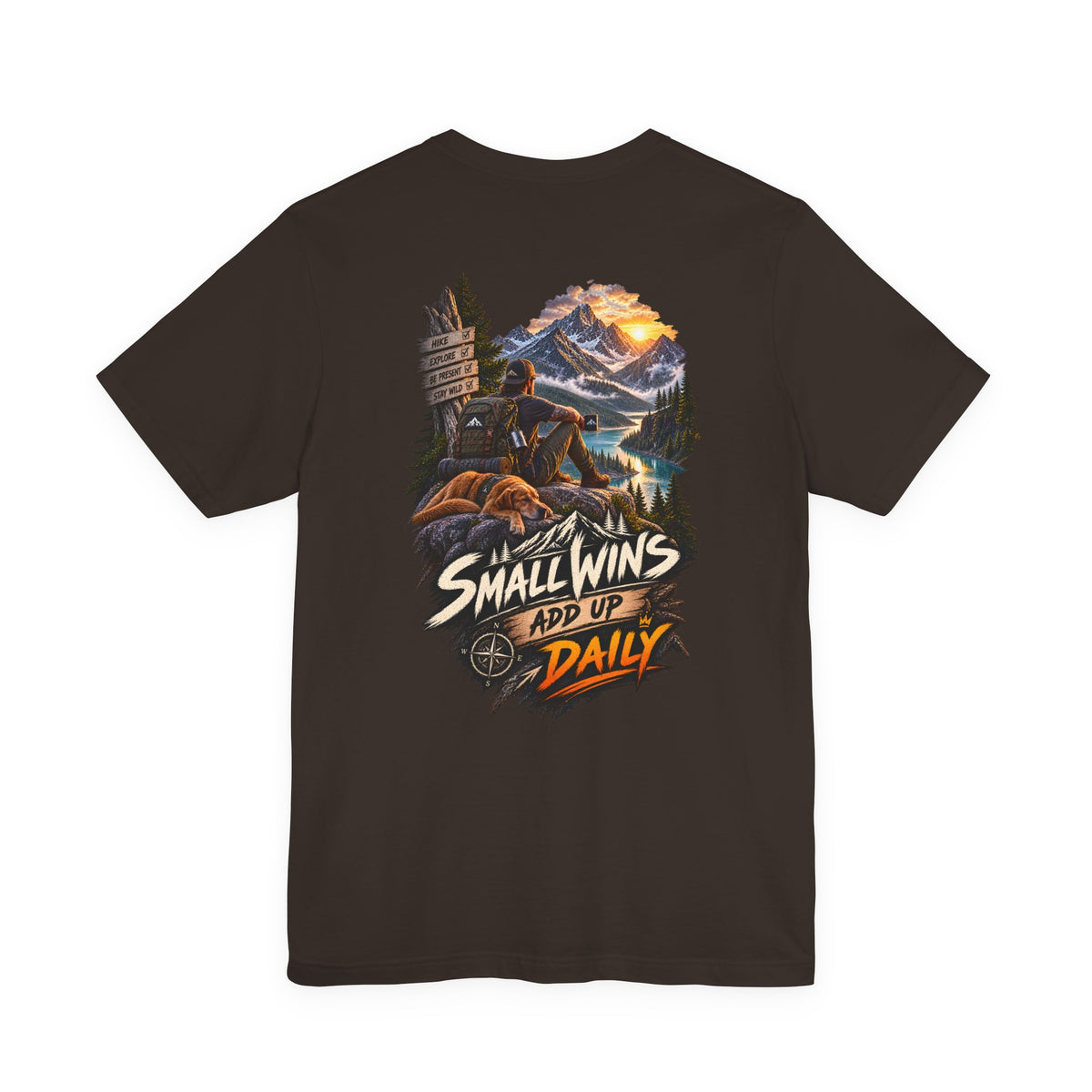 Small Wins Add Up Daily Mountain Adventure Tee