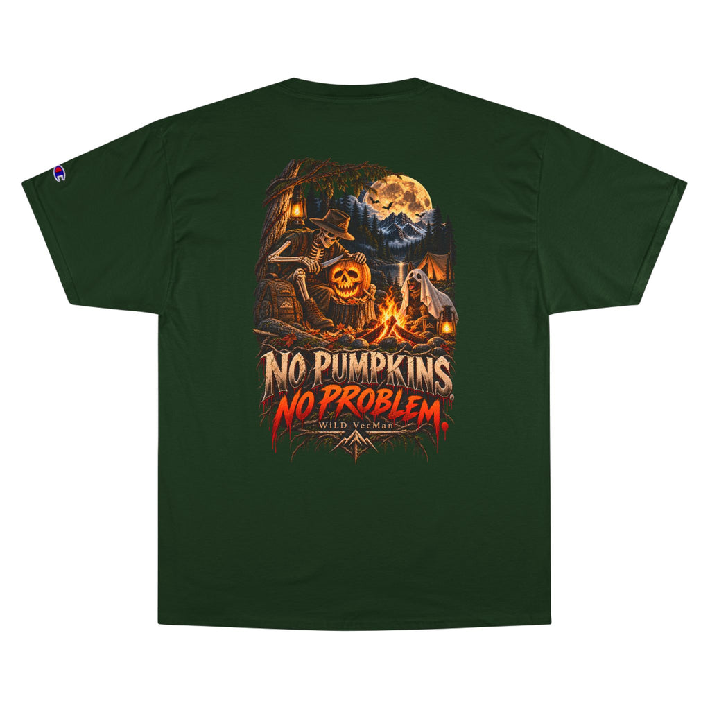 No Pumpkins No Problem - WiLD Vecman Halloween T-Shirt