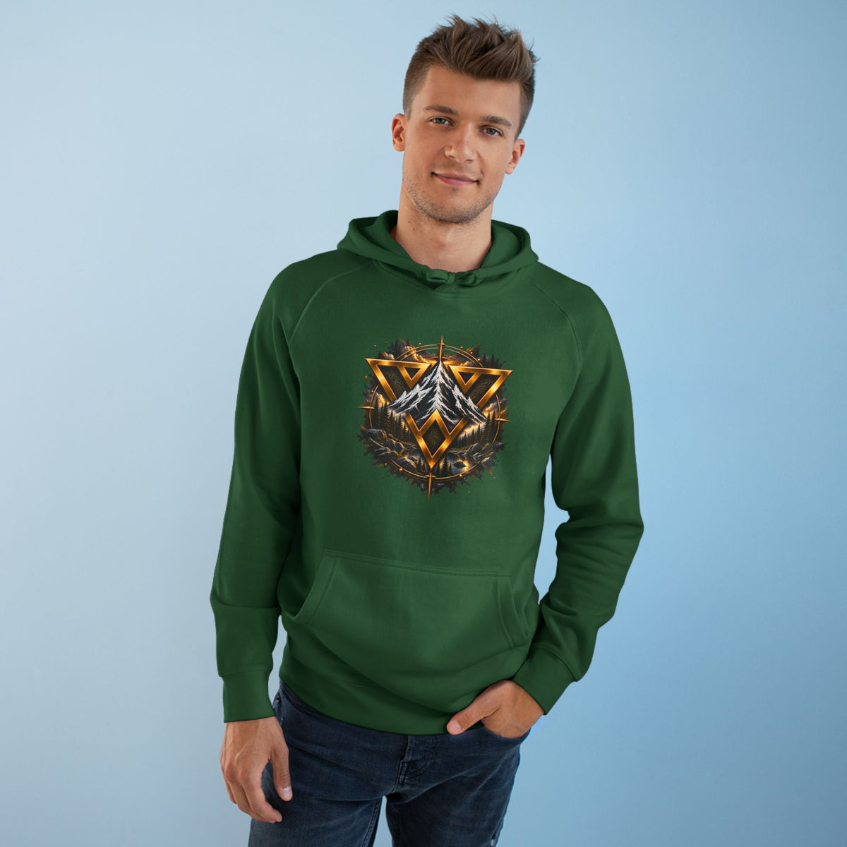 WilD VecMan Hoodie — "We Suffer Because We Think Everything Is Permanent" Inspirational Graphic Hoodie