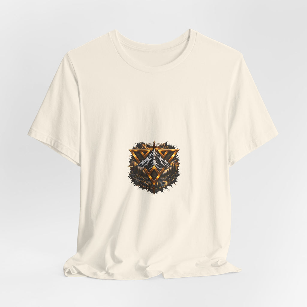 WiLD VecMan logo Graphic Tee — Geometric Forest Wolf T-Shirt