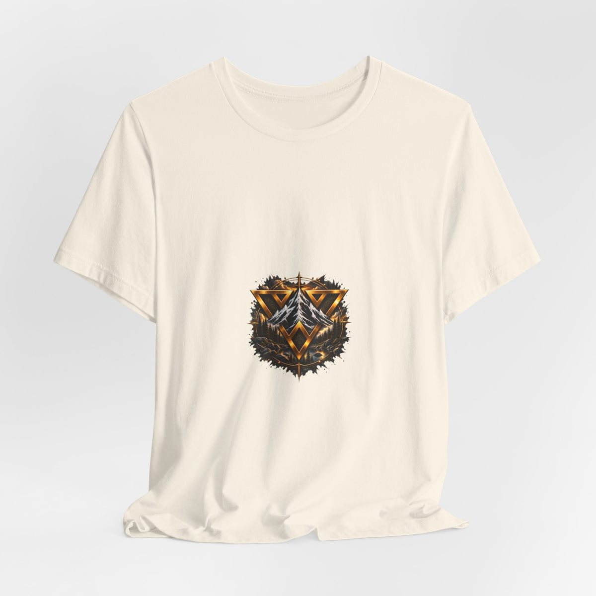 WiLD VecMan logo Graphic Tee — Geometric Forest Wolf T-Shirt