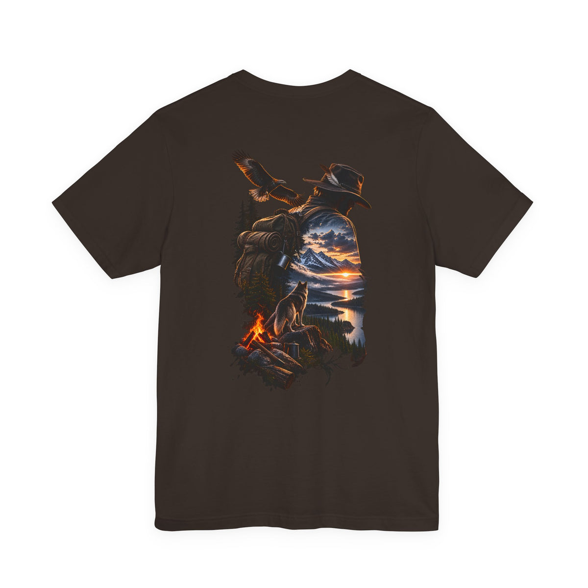 Western Sunset Cowboy T‑Shirt — Scenic Cowboy Silhouette Tee