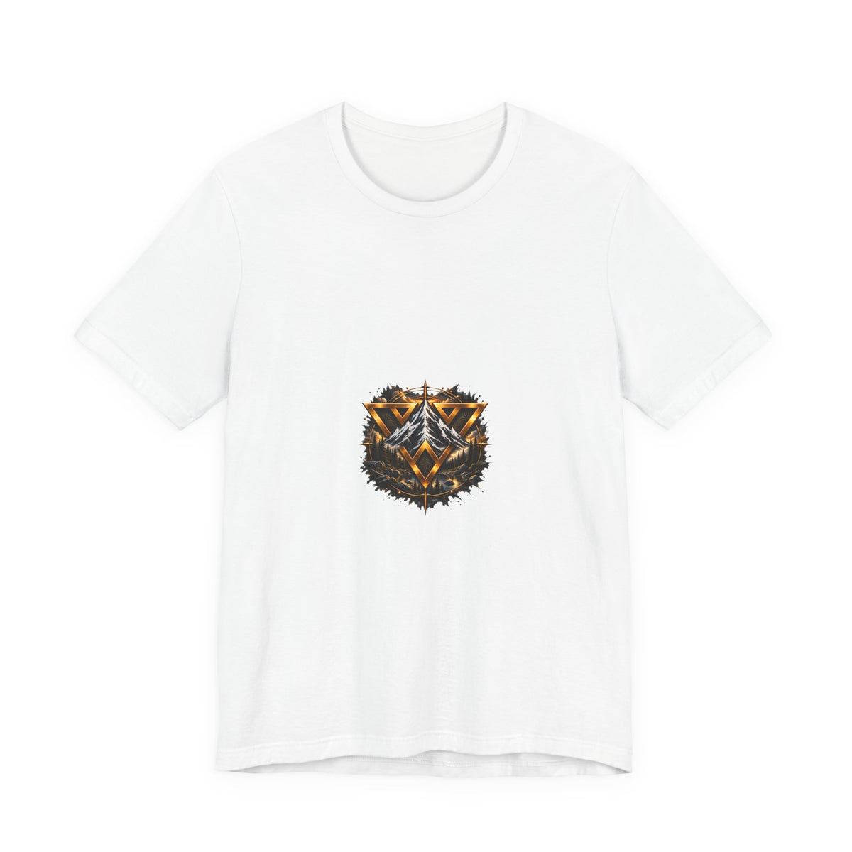 WiLD VecMan logo Graphic Tee — Geometric Forest Wolf T-Shirt