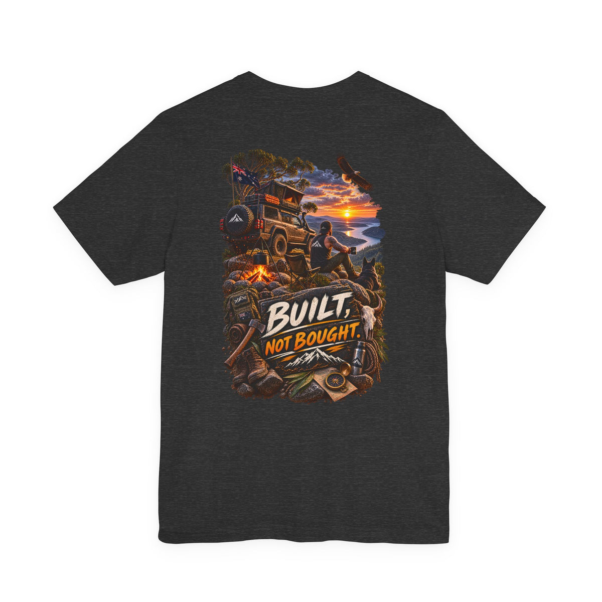 Built Not Bought Off-Road T-Shirt — 4x4 Jeep Adventure Graphic Tee
