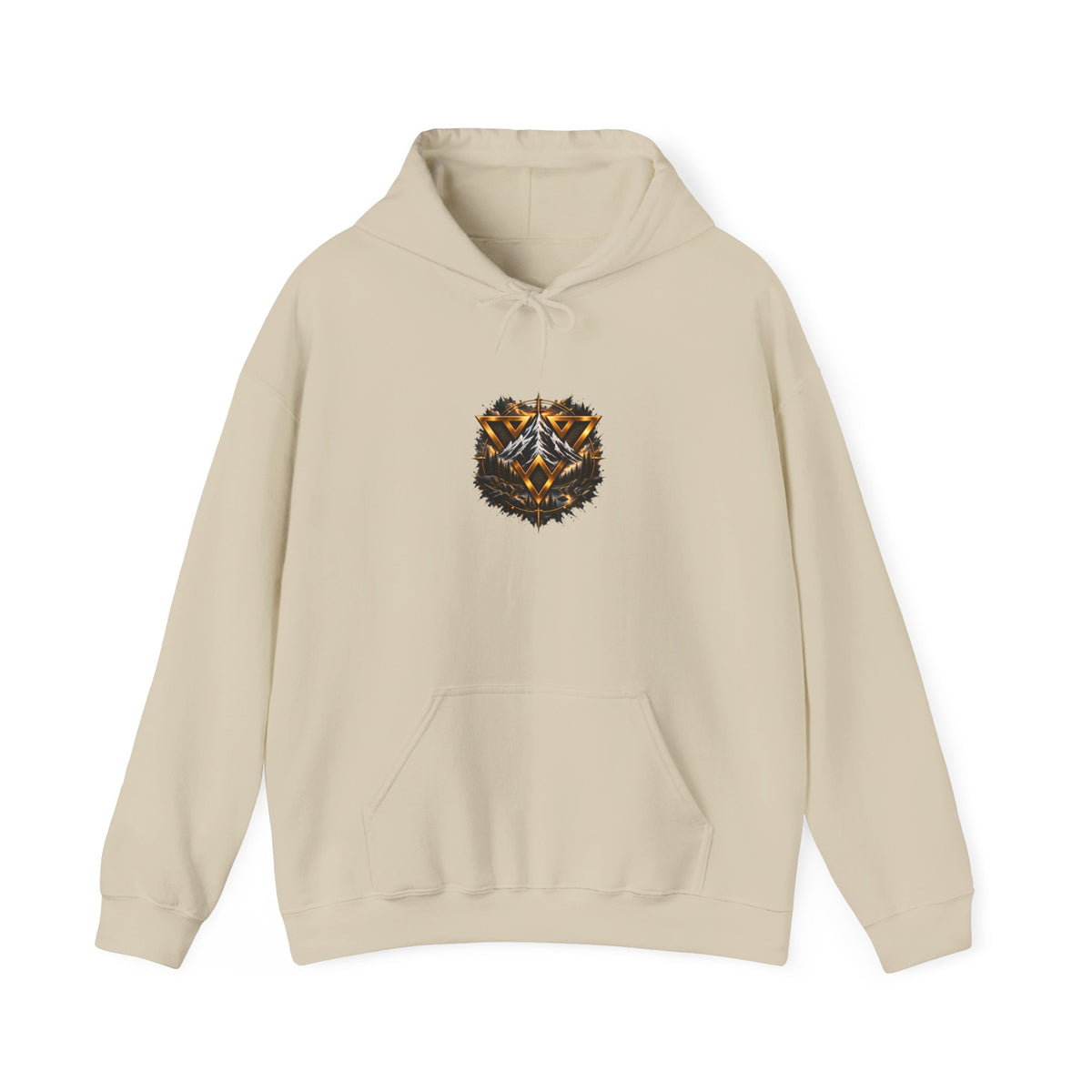 WiLD VecMan Hoodie — Geometric Wolf Emblem Graphic Sweatshirt