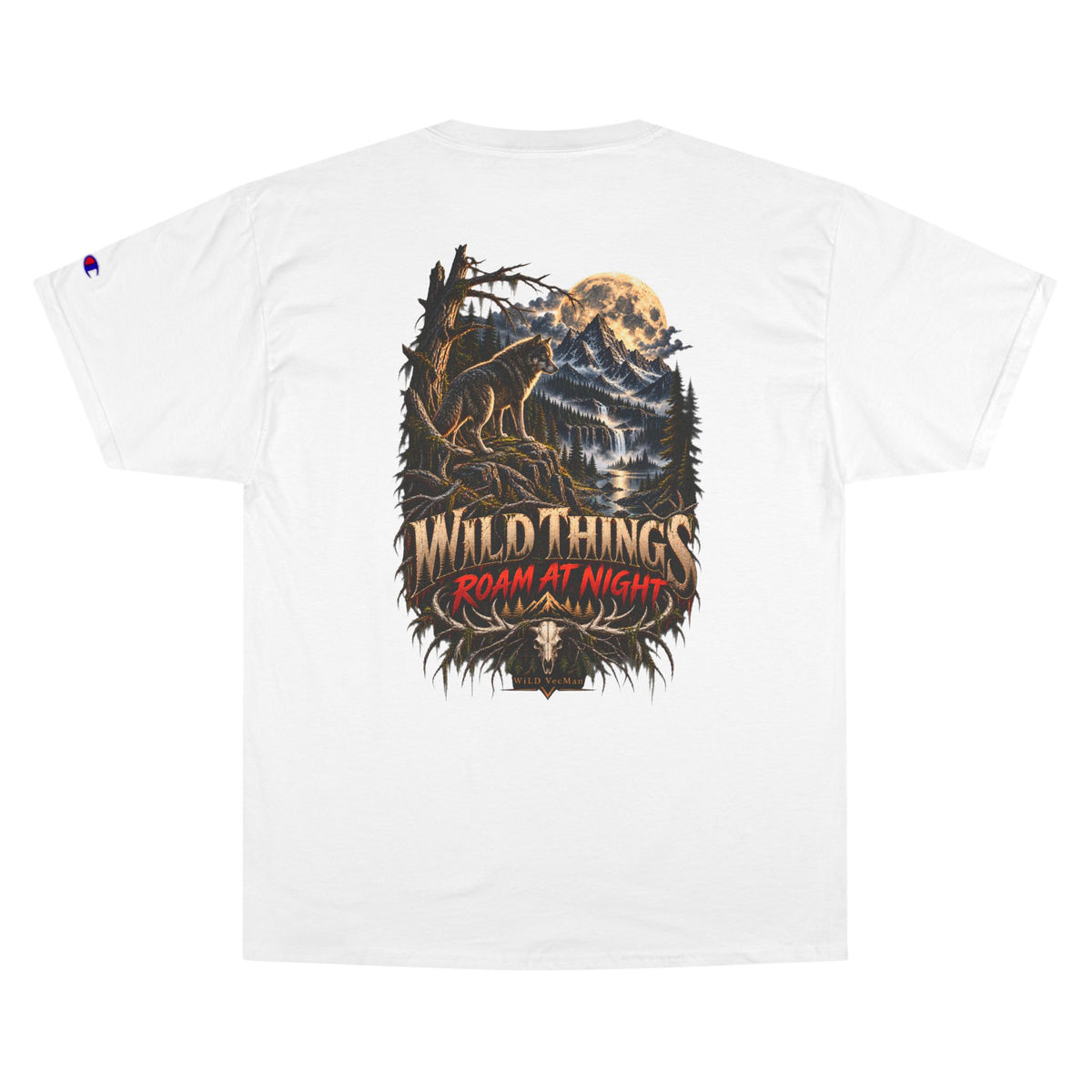 Wild Things Roam at Night - WiLD VecMan Halloween T-Shirt