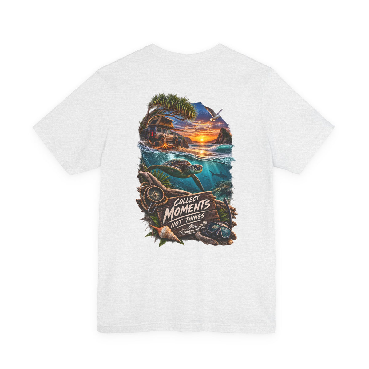 Collect Moments Not Things Sunset Surf T-Shirt