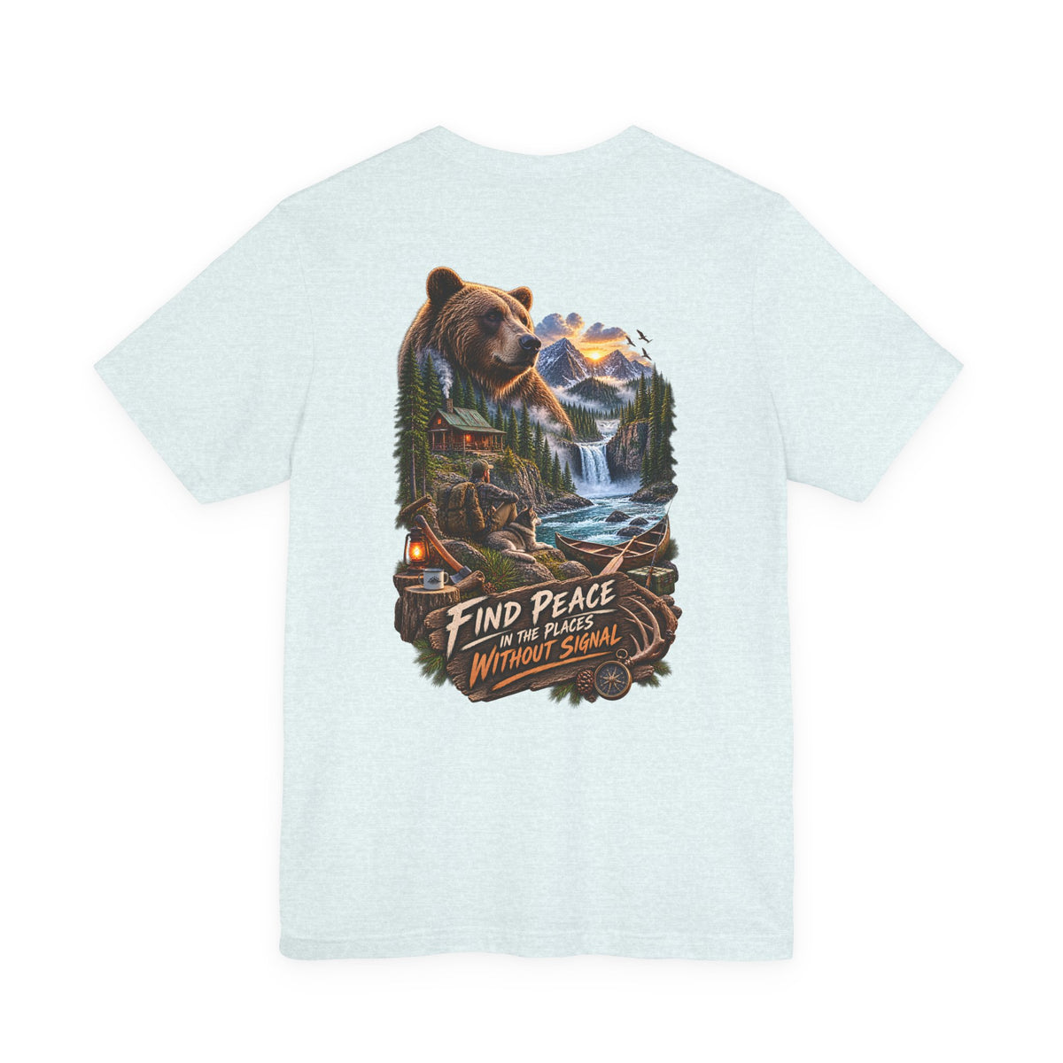 Bear Mountain Scenic Tee — "Find Peace in the Places Without Signal"