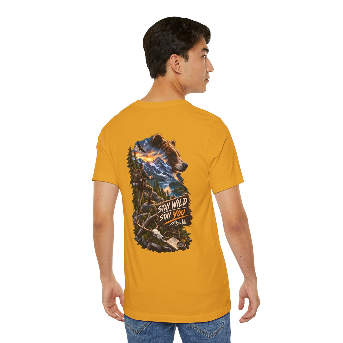 Stay Wild Stay You Bear Graphic Tee — Outdoor Adventure T-Shirt