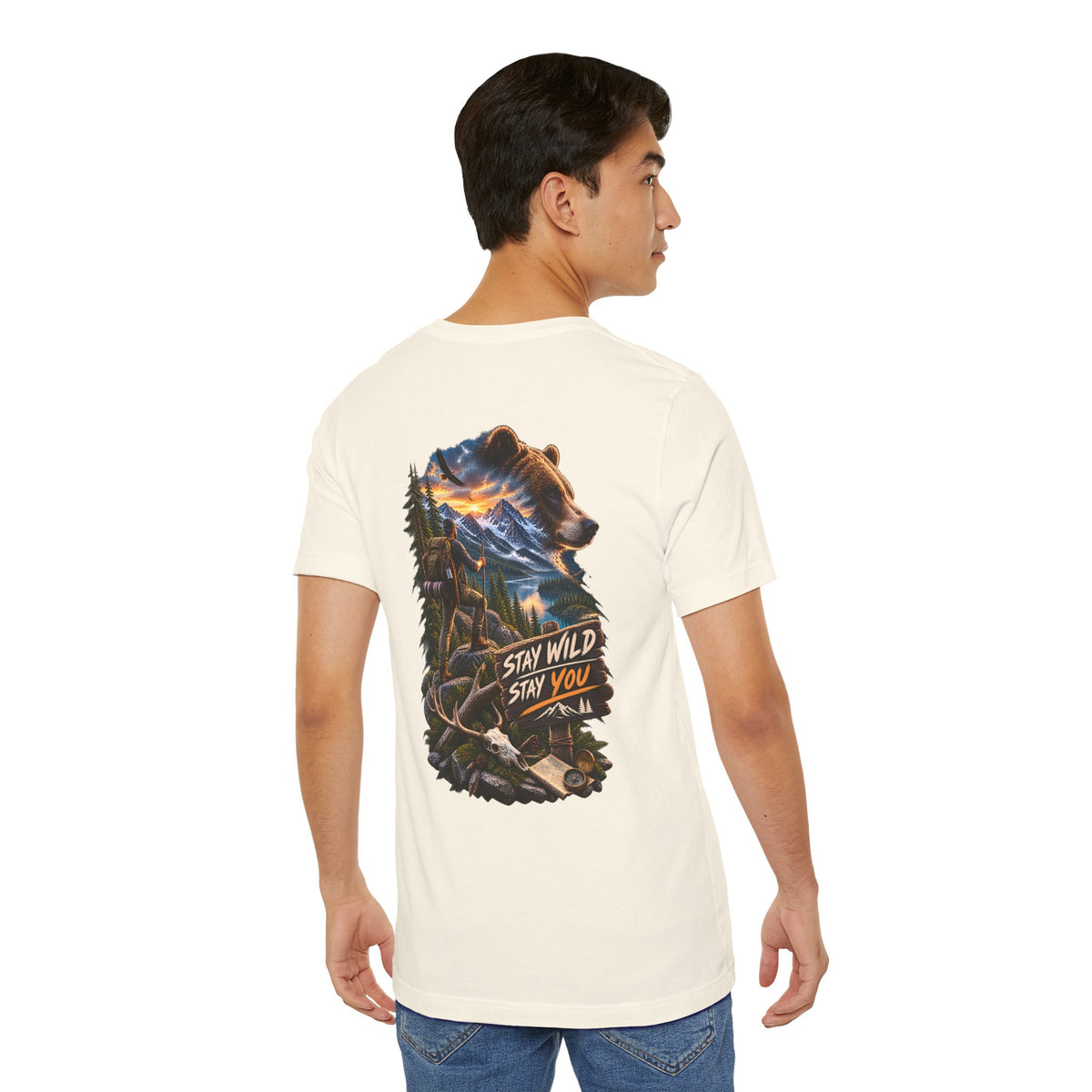 Stay Wild Stay You Bear Graphic Tee — Outdoor Adventure T-Shirt