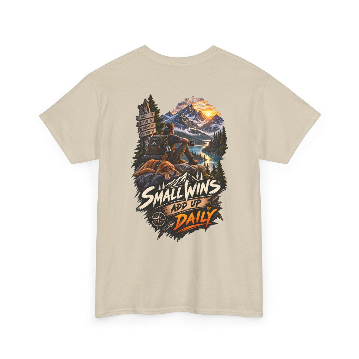 Small Wins Add Up Daily - Front & Back Print
