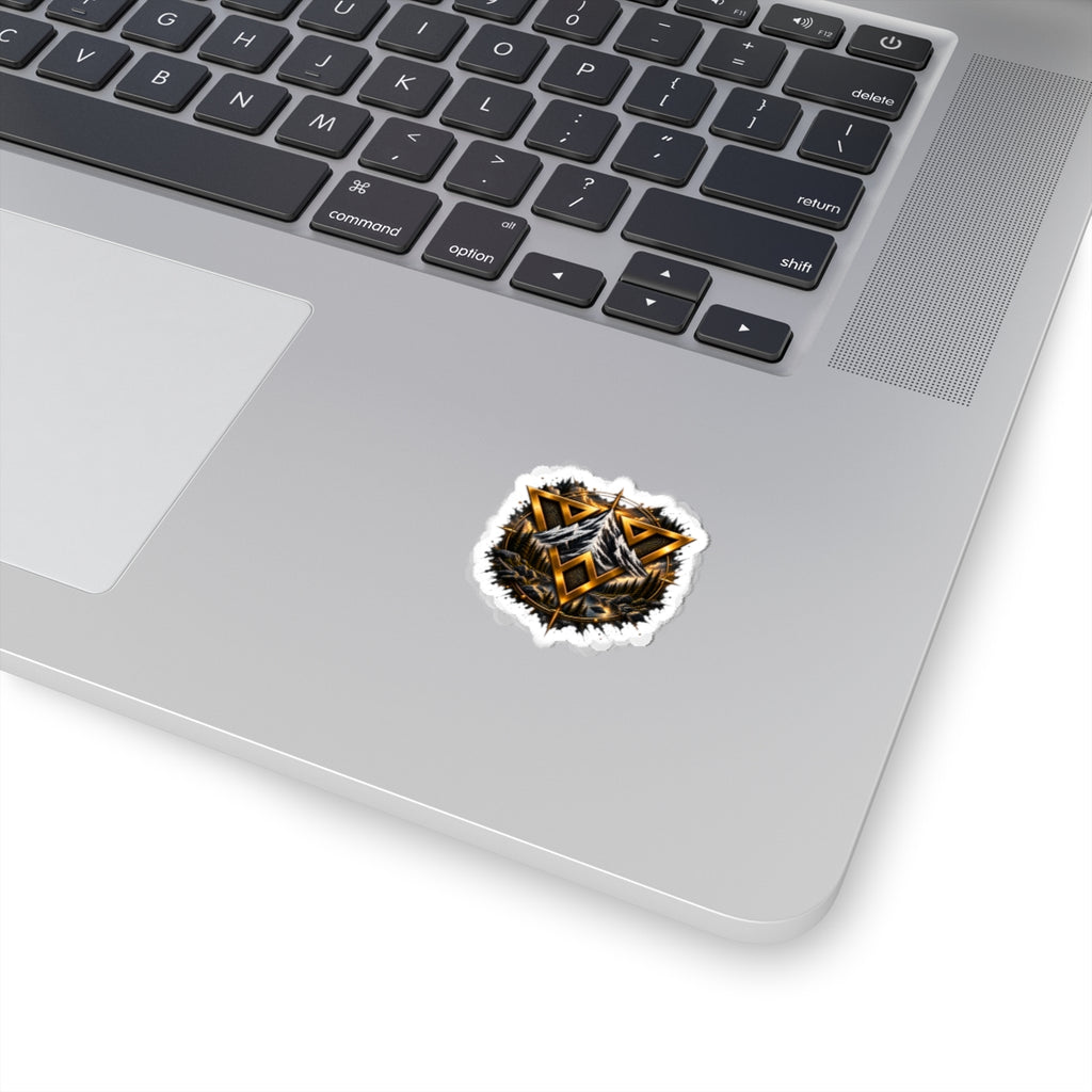 Wild VecMan logo Mountain Emblem Kiss-Cut Sticker