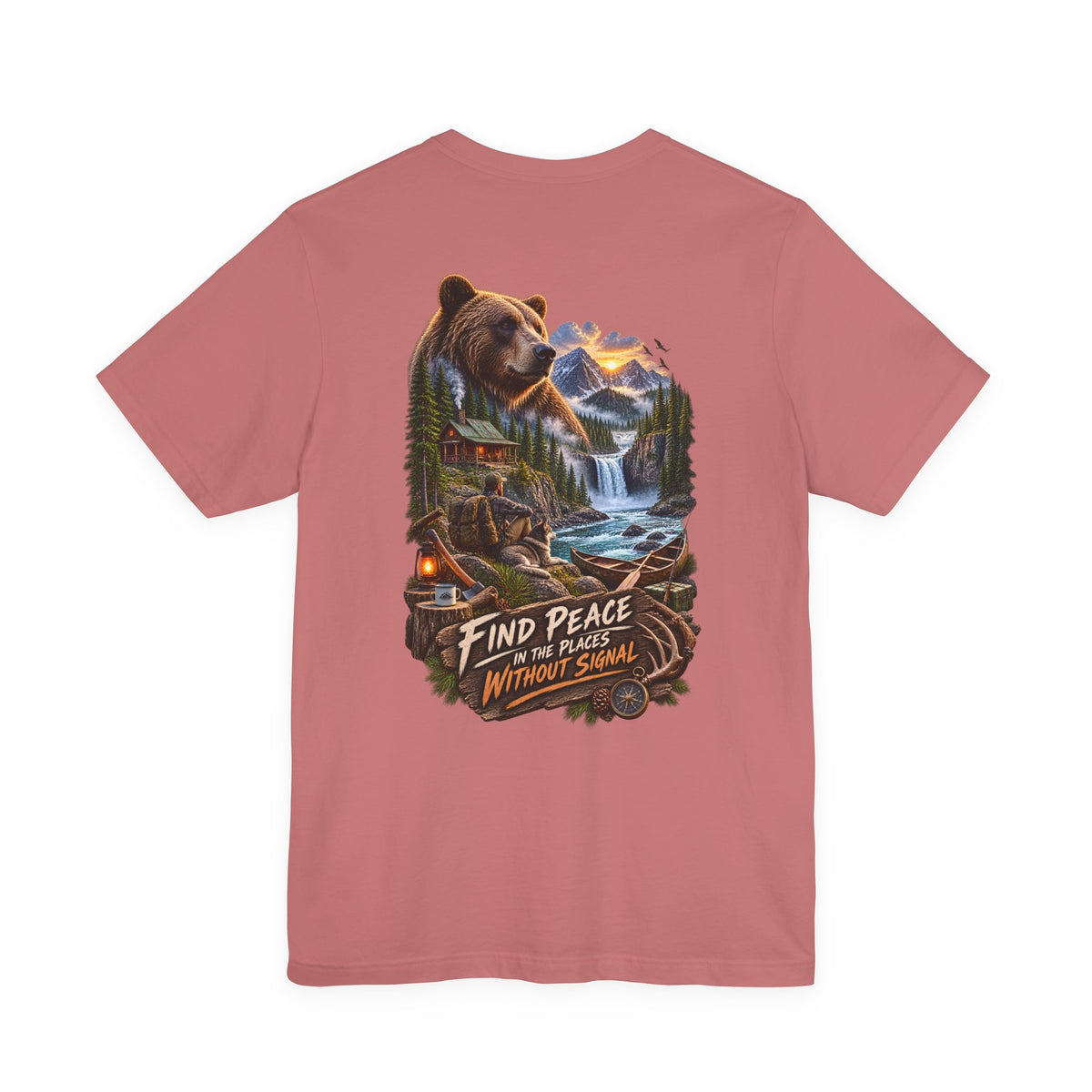 Bear Mountain Scenic Tee — "Find Peace in the Places Without Signal"