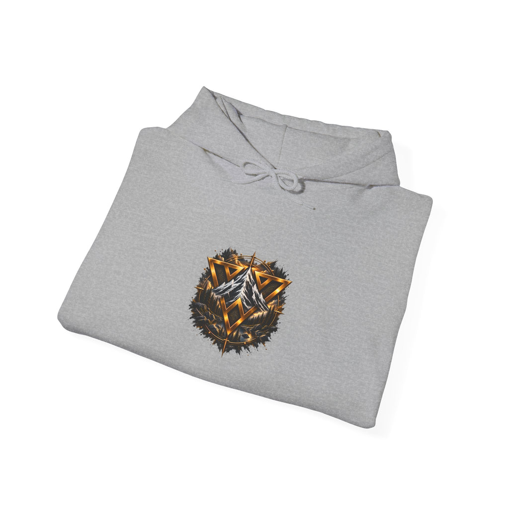 WiLD VecMan Hoodie — Geometric Wolf Emblem Graphic Sweatshirt