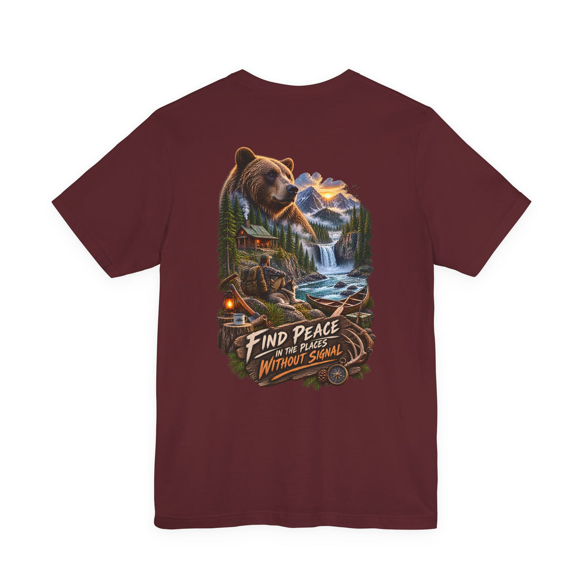 Bear Mountain Scenic Tee — "Find Peace in the Places Without Signal"