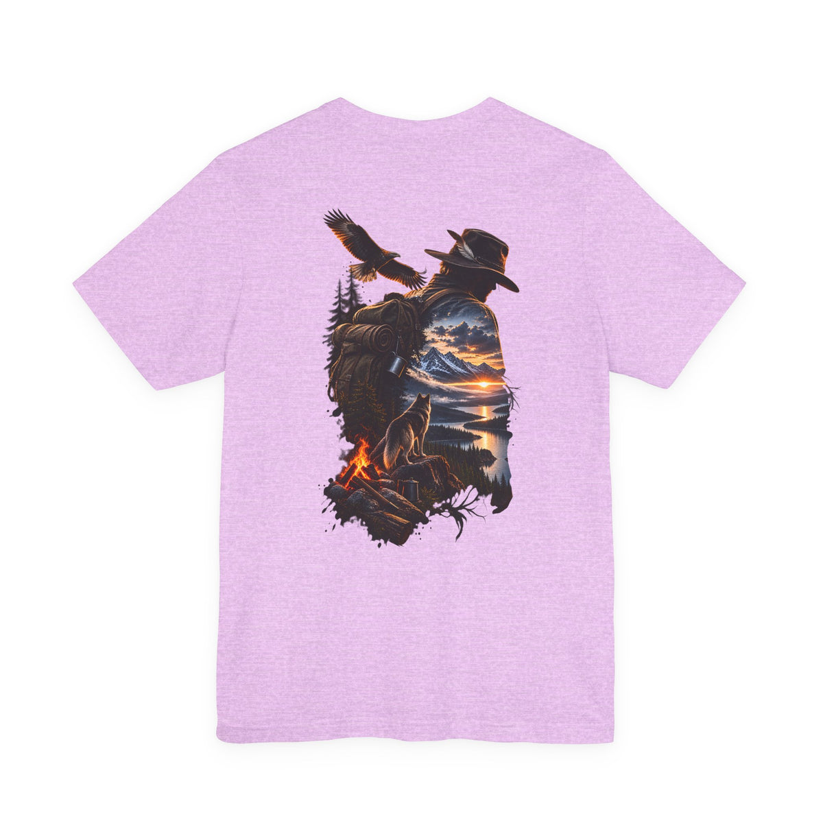 Western Sunset Cowboy T‑Shirt — Scenic Cowboy Silhouette Tee