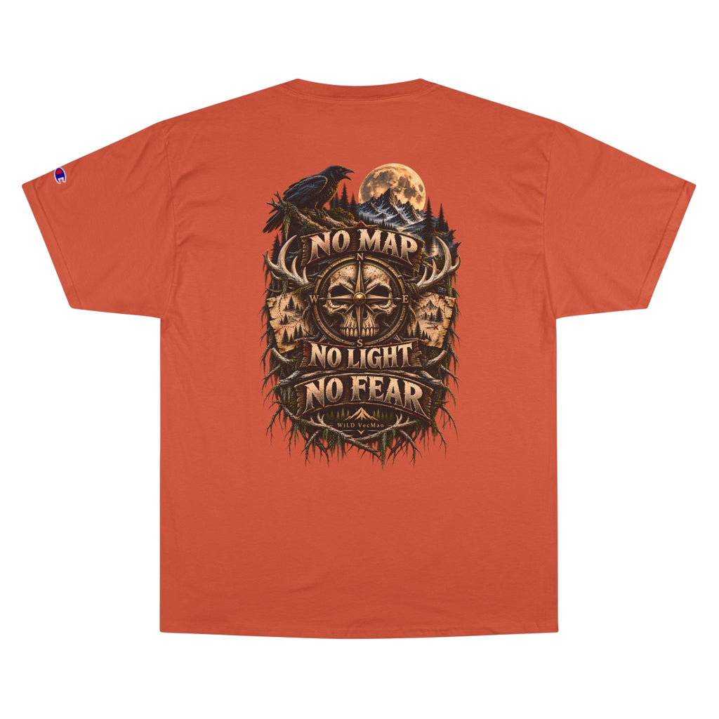 \No Map, No Light, No Fear - WiLD Vecman Halloween T-Shirt