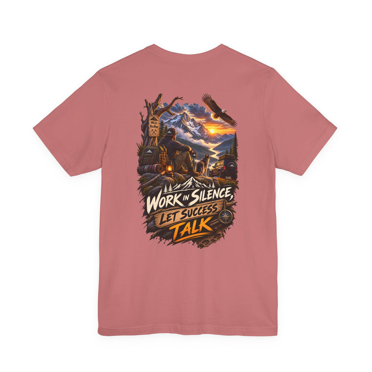 Work in Silence Let Success Talk Tee — Motivational Graphic T‑Shirt