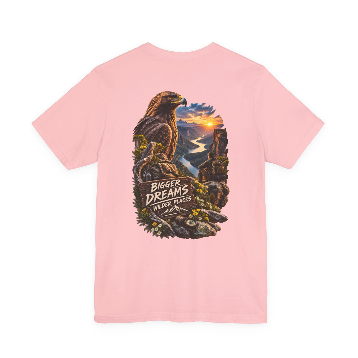 Bigger Dreams Wilder Places Tee — Adventure Eagle Graphic T‑Shirt