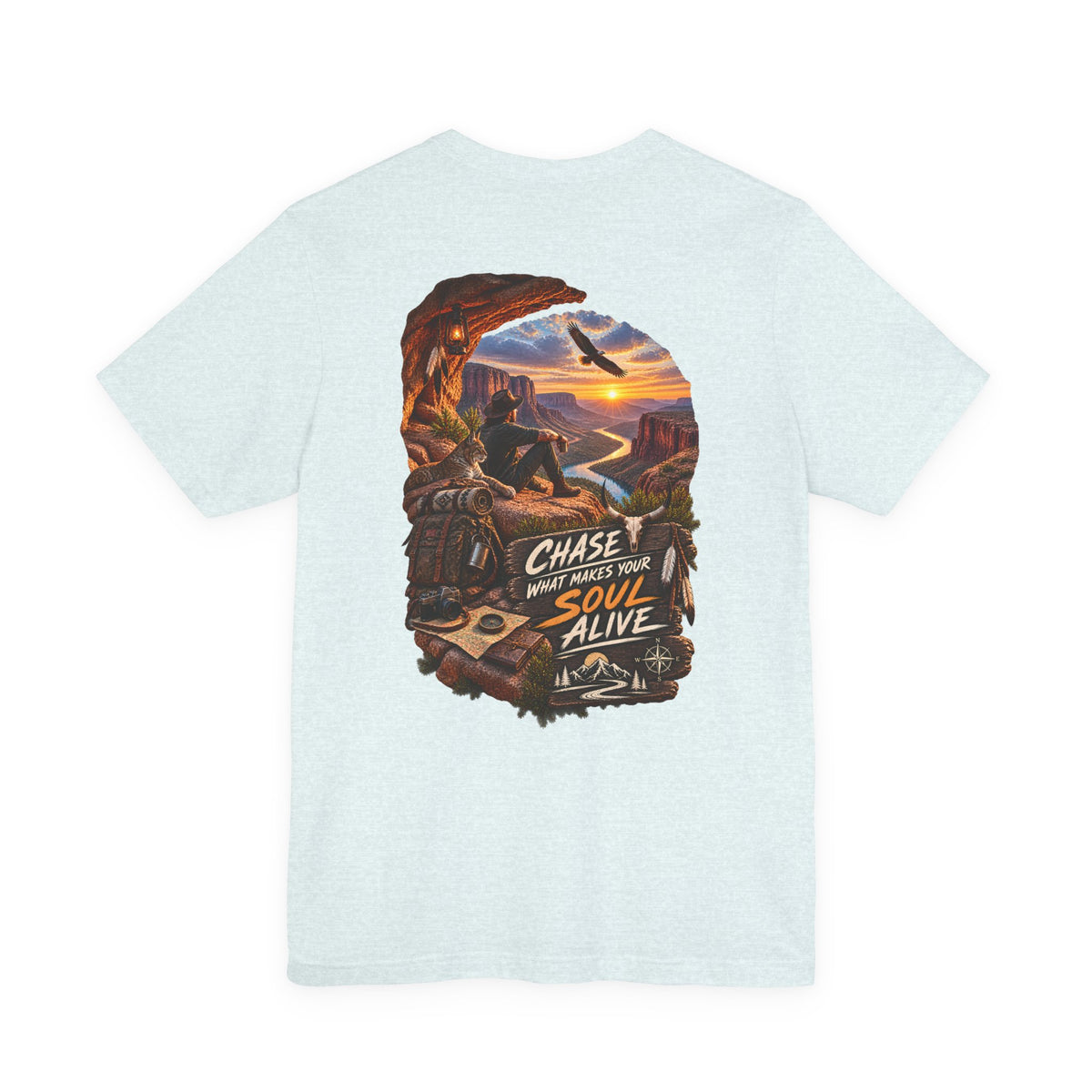 Adventure T-Shirt — "Chase What Makes Your Soul Alive" Graphic Tee