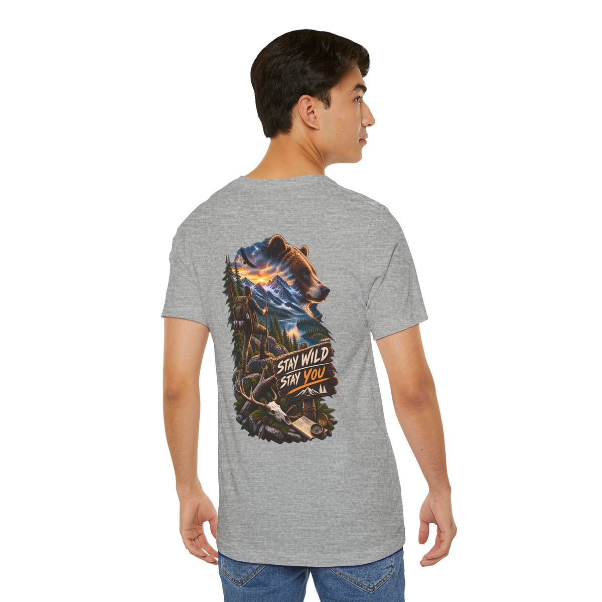 Stay Wild Stay You Bear Graphic Tee — Outdoor Adventure T-Shirt