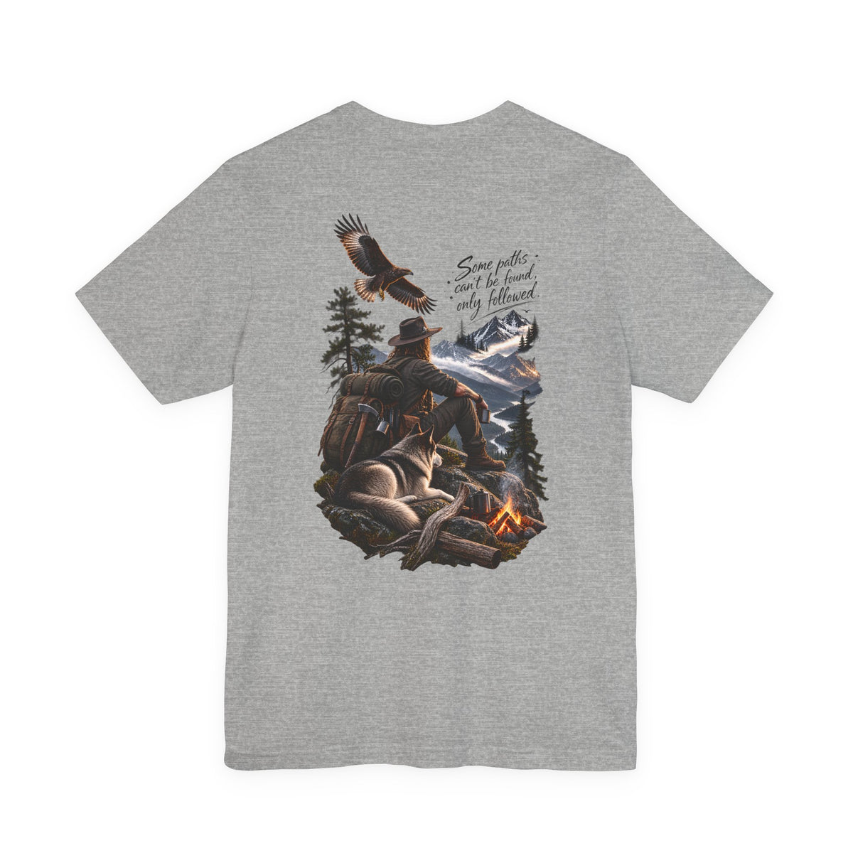 Adventure Campfire Tee — "Some paths I can’t be found, only followed"