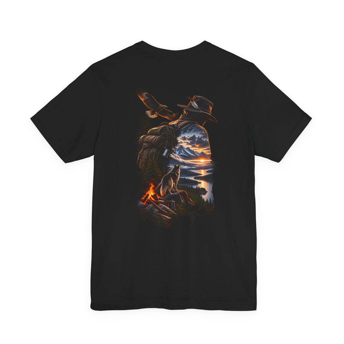 Western Sunset Cowboy T‑Shirt — Scenic Cowboy Silhouette Tee