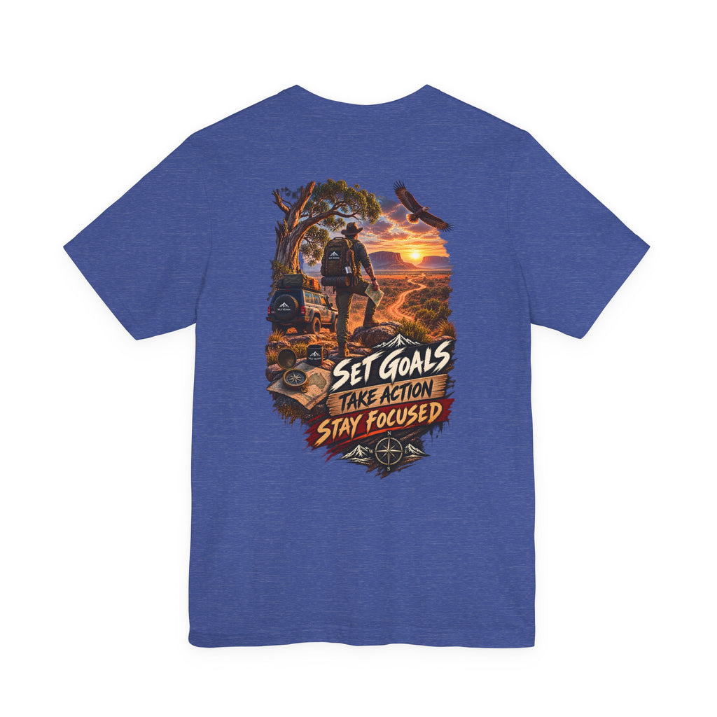 Fixez des objectifs, passez à l'action, restez concentré T-shirt WiLD VecMan