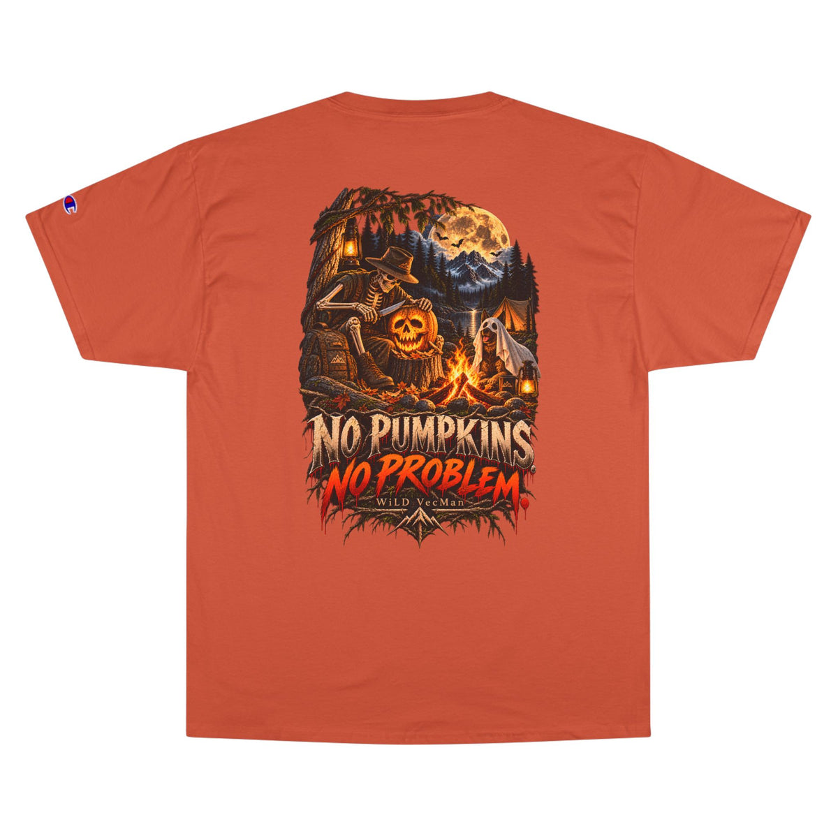 No Pumpkins No Problem - WiLD Vecman Halloween T-Shirt
