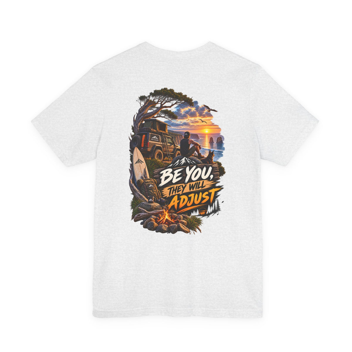 Be You They Will Adjust Sunset Surf Tee