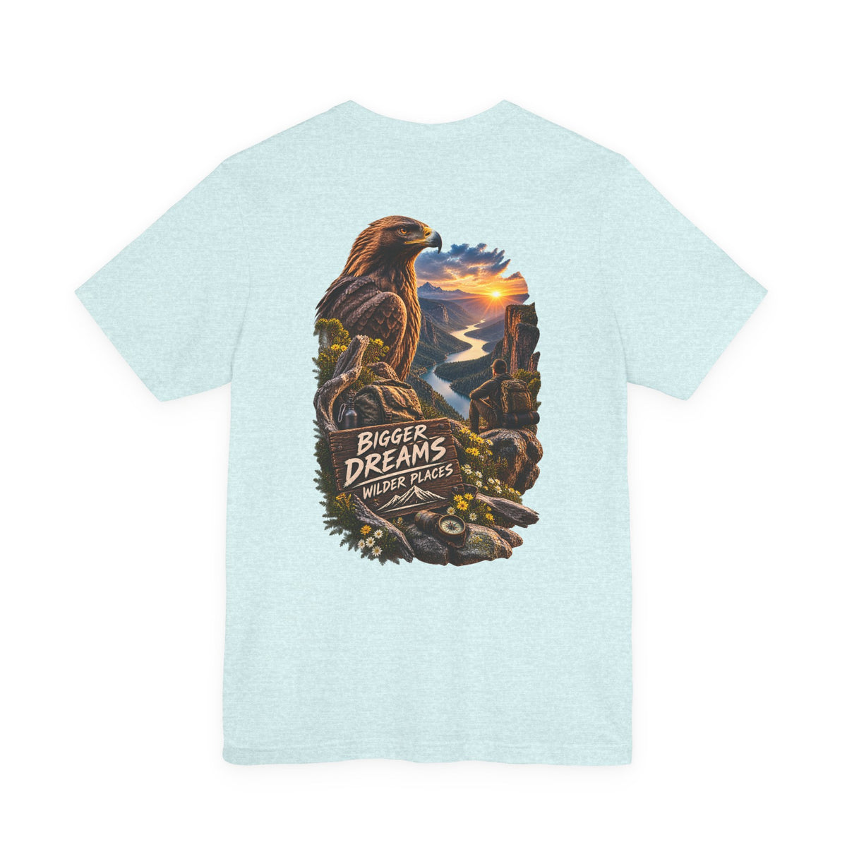 Bigger Dreams Wilder Places Tee — Adventure Eagle Graphic T‑Shirt