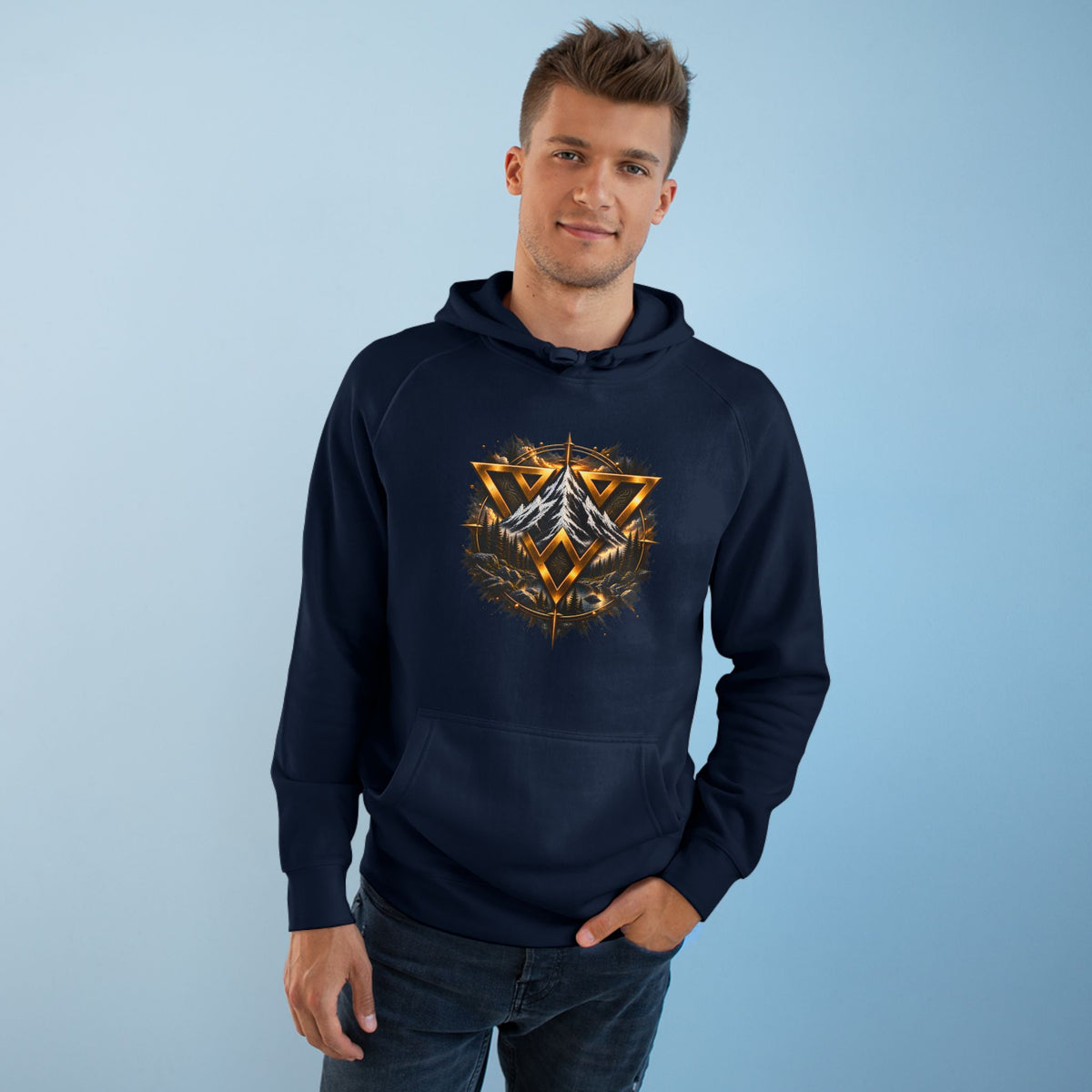 WilD VecMan Hoodie — "We Suffer Because We Think Everything Is Permanent" Inspirational Graphic Hoodie