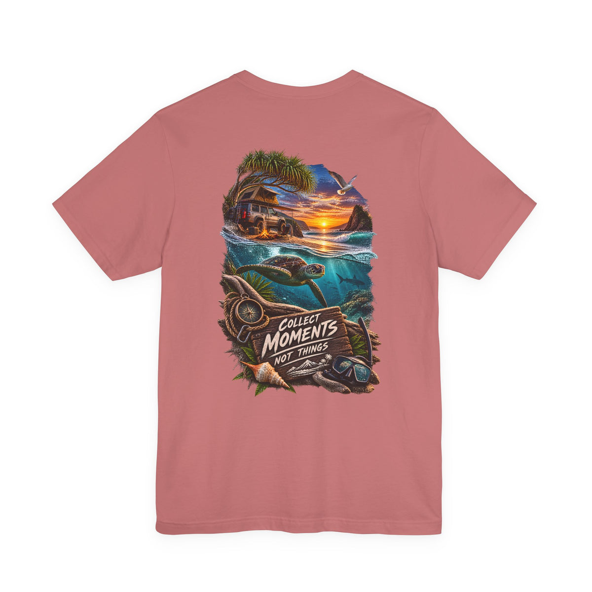 Collect Moments Not Things Sunset Surf T-Shirt