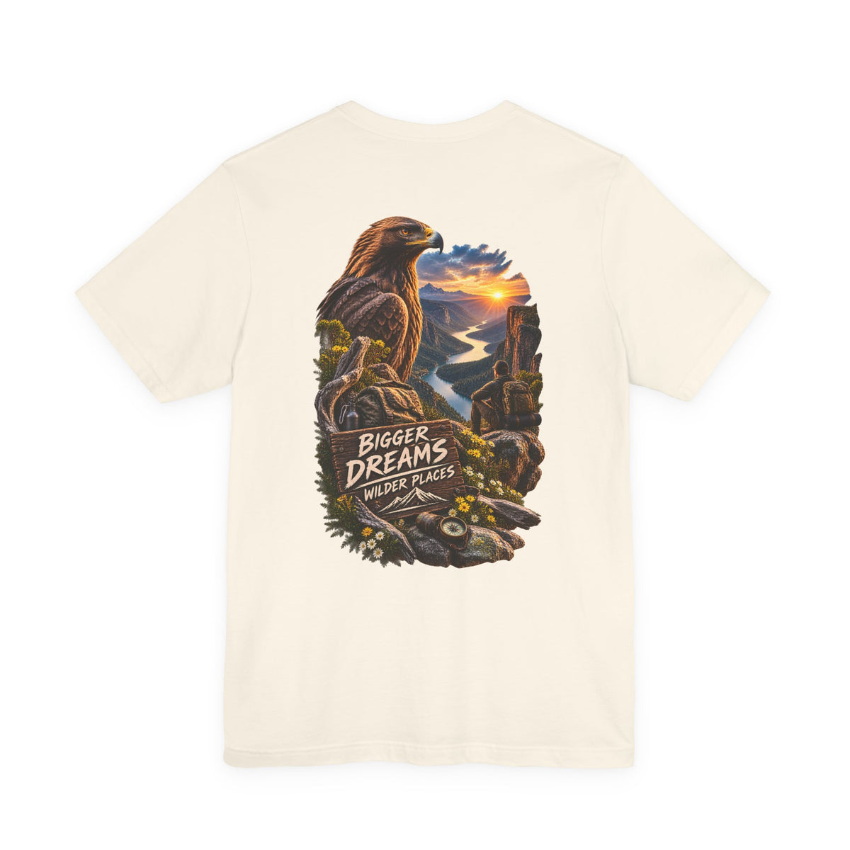 Bigger Dreams Wilder Places Tee — Adventure Eagle Graphic T‑Shirt