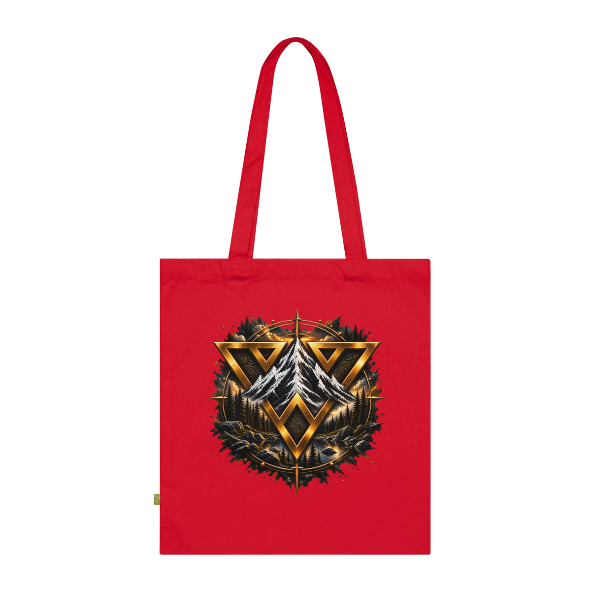 Tote Bag — WilD VecMan Viking Triangle Emblem Organic Cotton Tote
