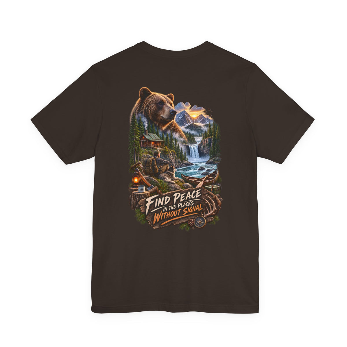 Bear Mountain Scenic Tee — "Find Peace in the Places Without Signal"