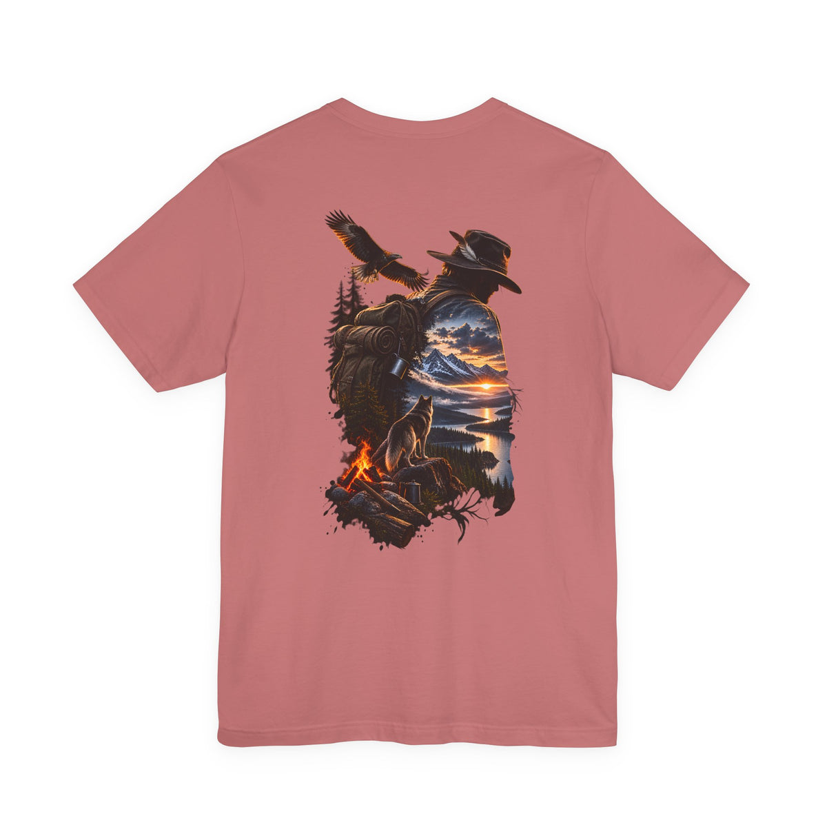 Western Sunset Cowboy T‑Shirt — Scenic Cowboy Silhouette Tee