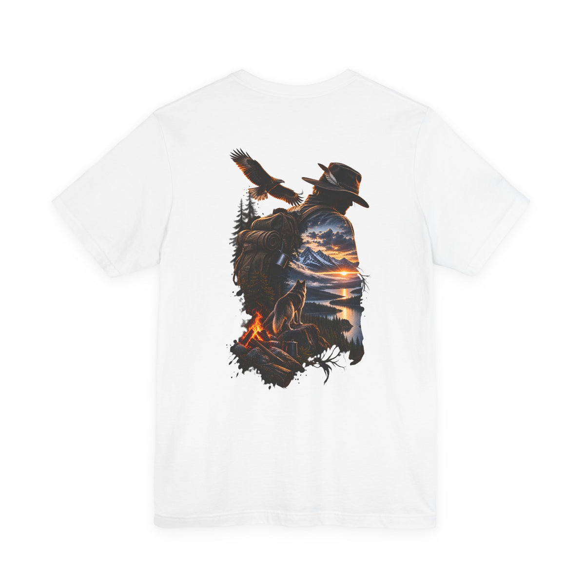 Western Sunset Cowboy T‑Shirt — Scenic Cowboy Silhouette Tee