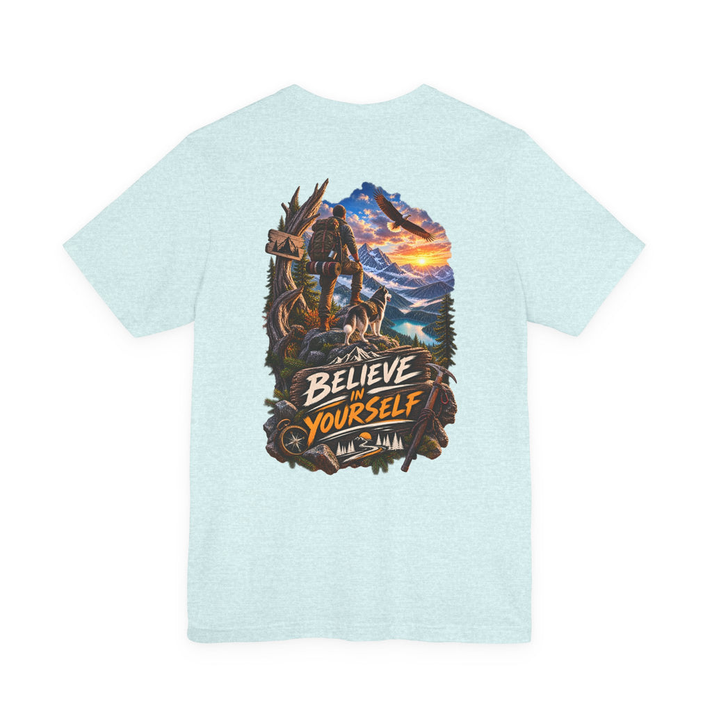 T-shirt Aventure en montagne « Crois en toi »