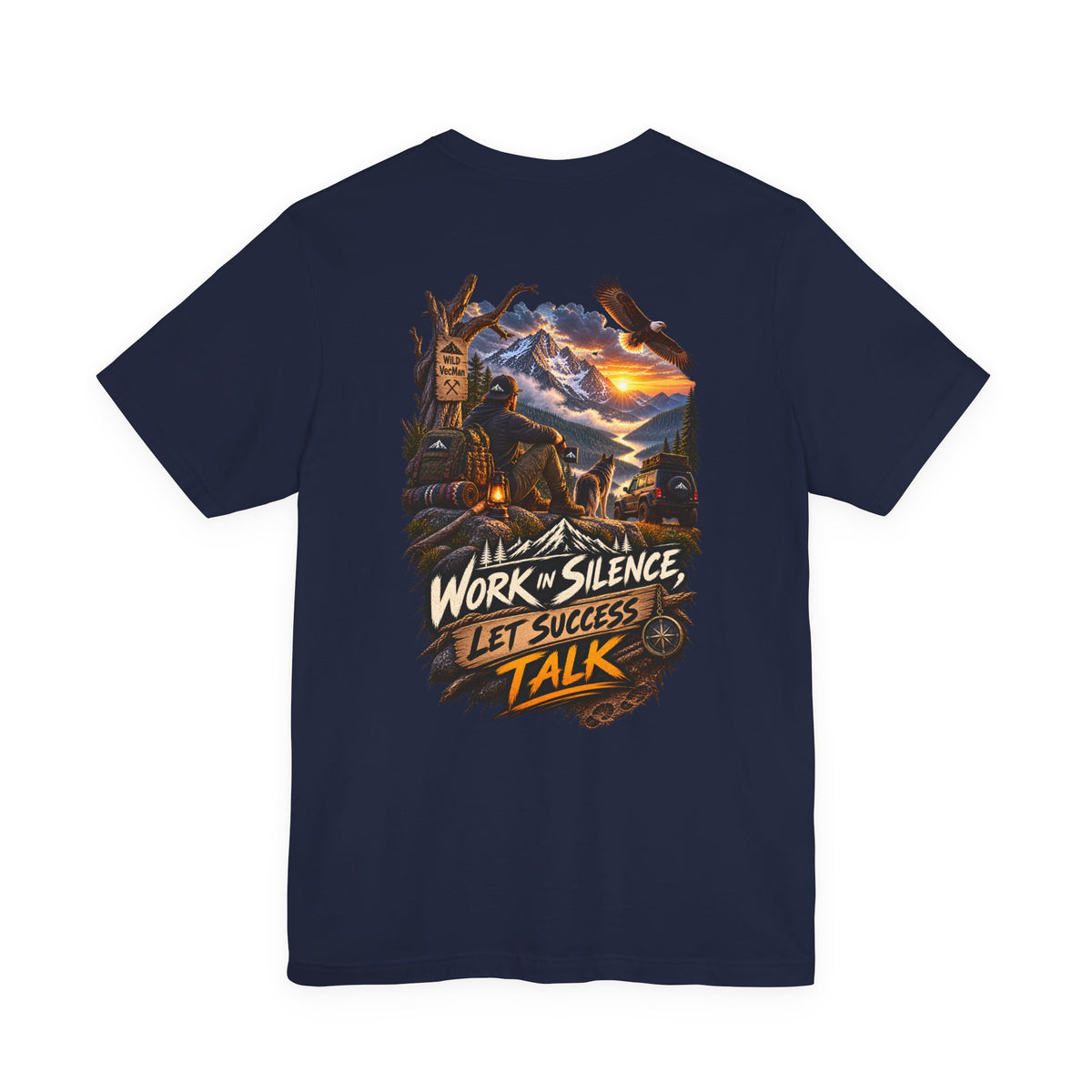 Work in Silence Let Success Talk Tee — Motivational Graphic T‑Shirt