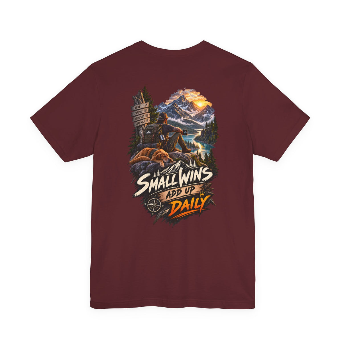 Small Wins Add Up Daily Mountain Adventure Tee