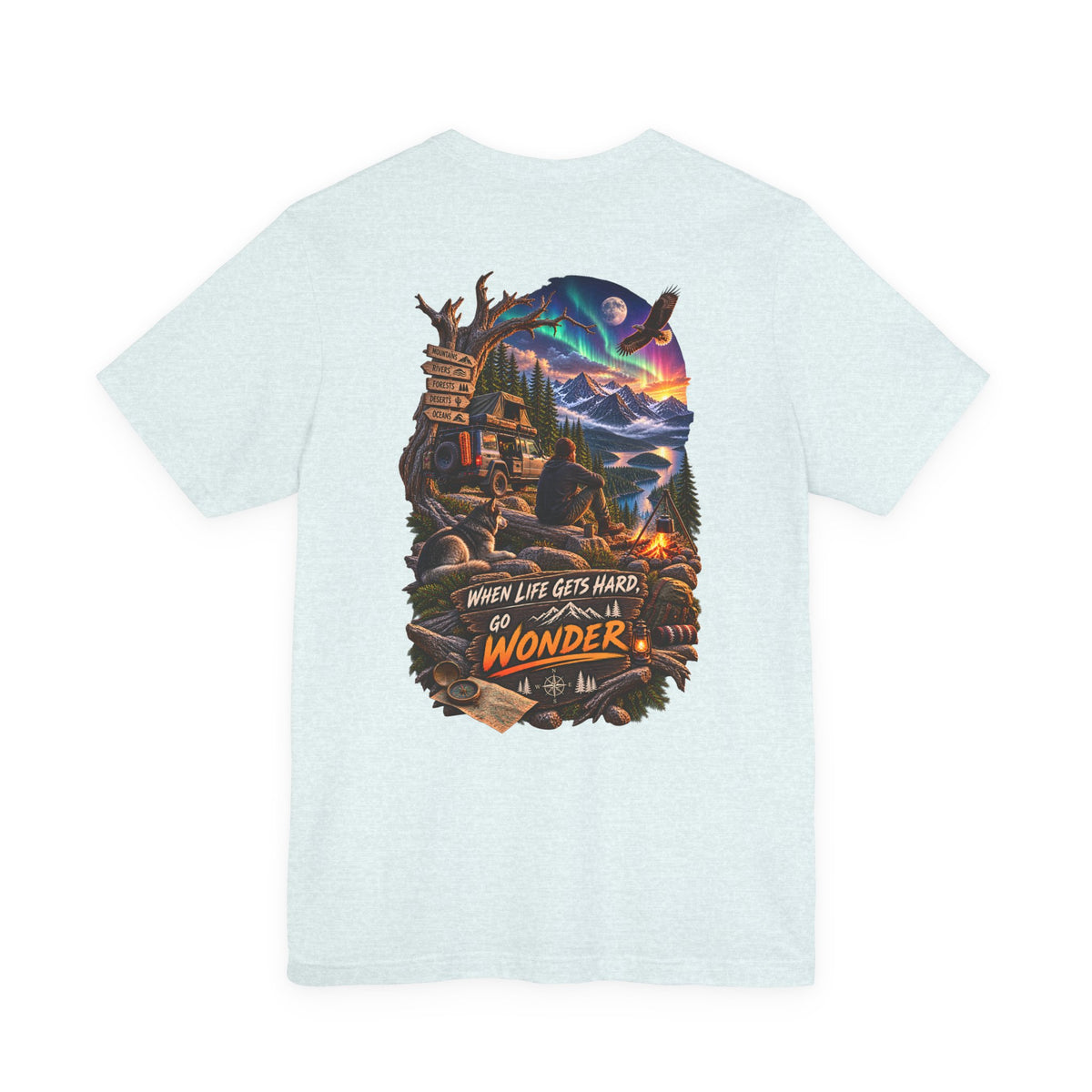 Adventure Tee — "When Life Gets Hard, Go Wonder" Graphic T‑Shirt