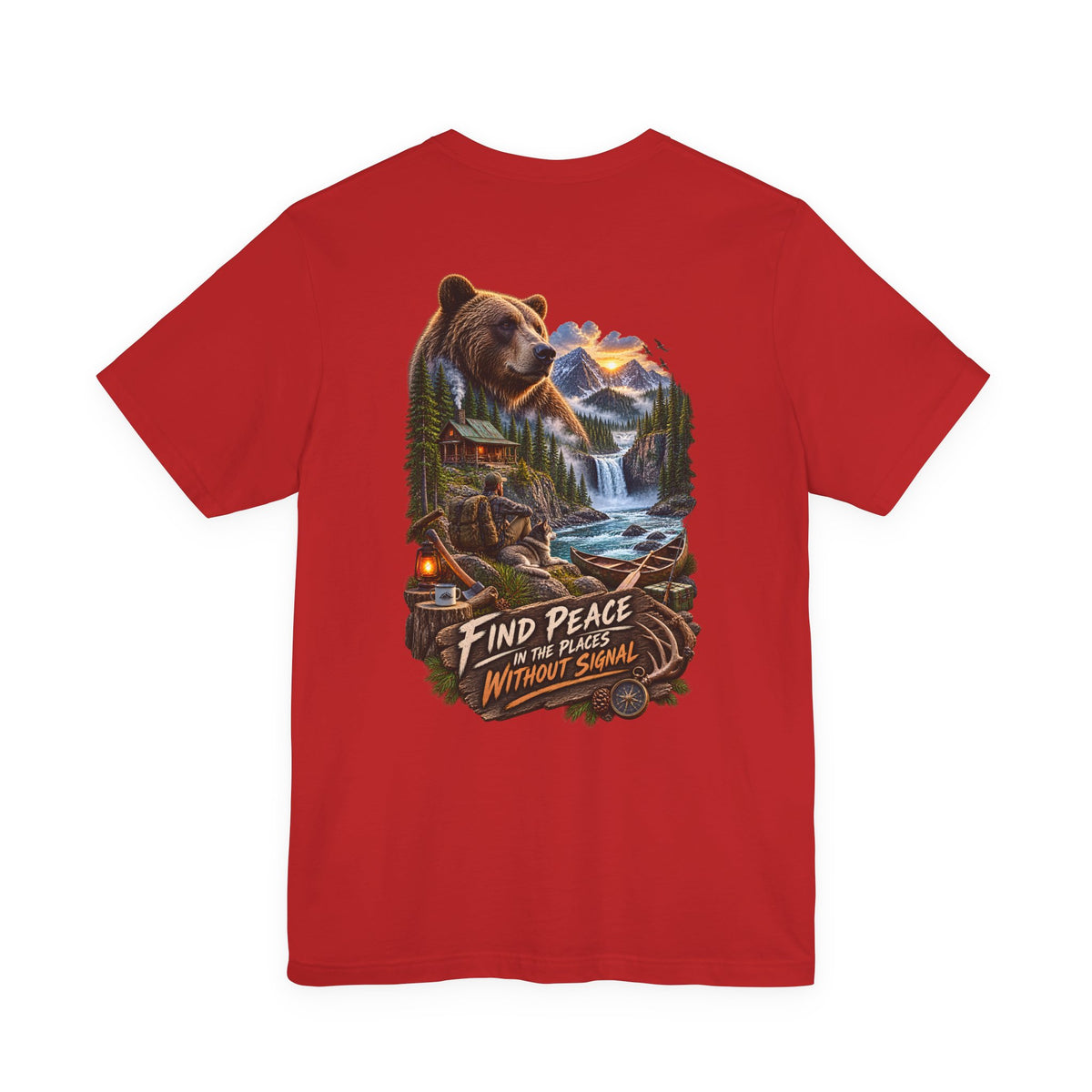 Bear Mountain Scenic Tee — "Find Peace in the Places Without Signal"